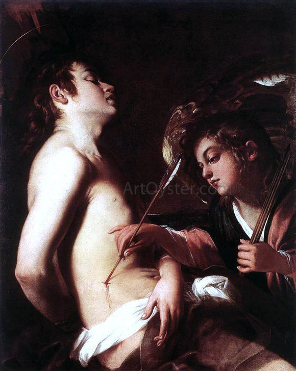  Giovanni Baglione St Sebastian Healed by an Angel - Art Print