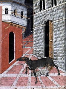 Giovanni Di Paolo St Stephen Suckled by a Doe - Art Print