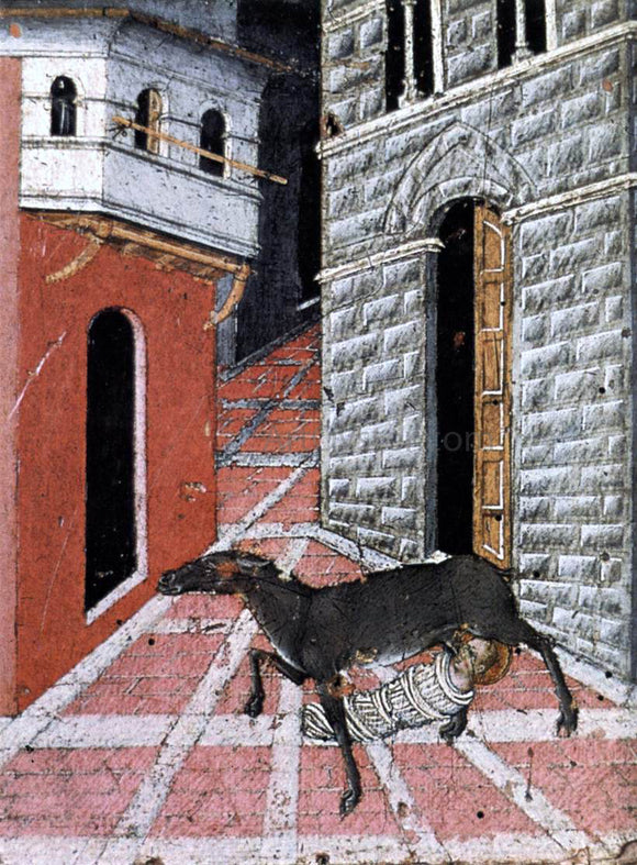  Giovanni Di Paolo St Stephen Suckled by a Doe - Art Print