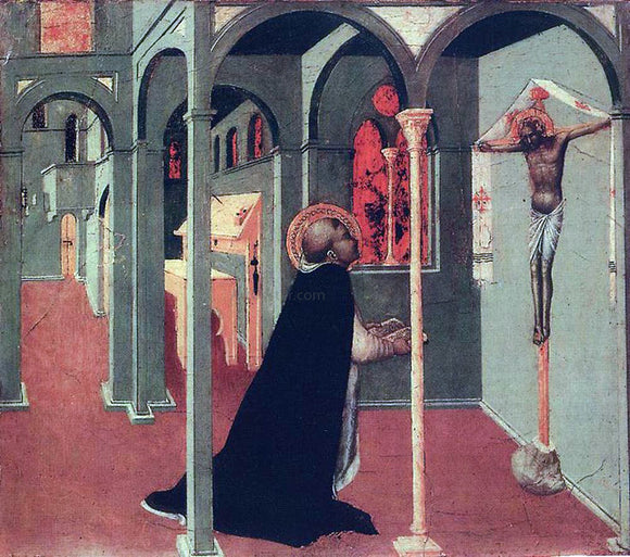  Sassetta St Thomas Before the Cross - Art Print