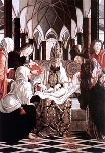  Michael Pacher St Wolfgang Altarpiece: Circumcision - Art Print