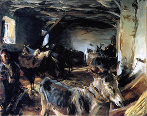  John Singer Sargent Stable at Cuenca - Art Print