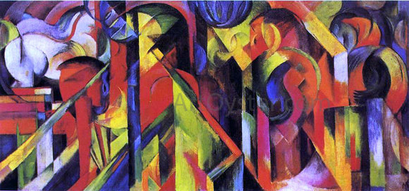  Franz Marc Stables - Art Print