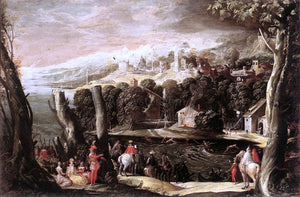 Niccolo Dell'Abbate Stag Hunt - Art Print