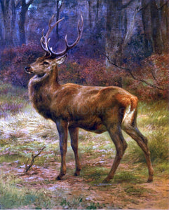  Rosa Bonheur Stag in an Autumn Landscape - Art Print