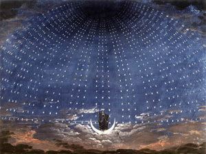  Karl Friedrich Schinkel Stage set for Mozart's Magic Flute - Art Print