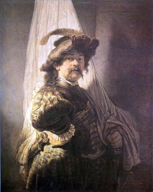  Rembrandt Van Rijn Standard Bearer - Art Print