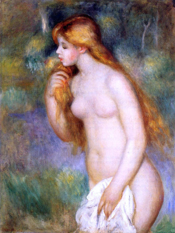  Pierre Auguste Renoir Standing Bather - Art Print