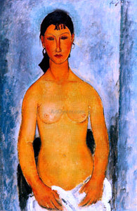  Amedeo Modigliani Standing Nude (also known as Elvira) - Art Print