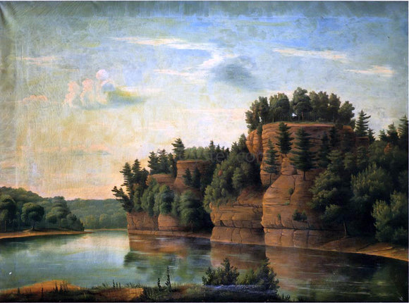  Julian Edwards Bryant Starved Rock in La Salle County - Art Print