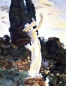  John Singer Sargent Statue of Daphne - Art Print