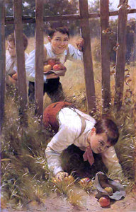  Karl Witkowski Stealing Apples - Art Print