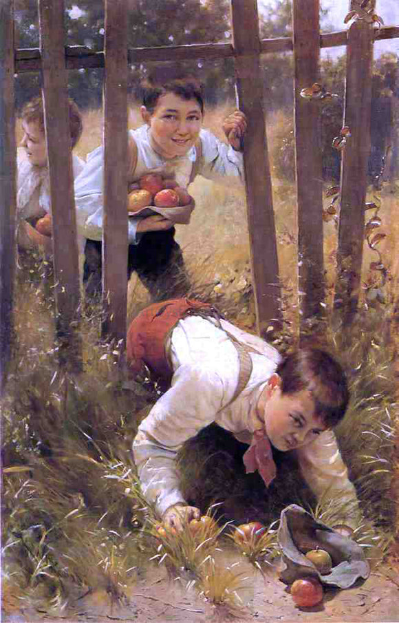  Karl Witkowski Stealing Apples - Art Print