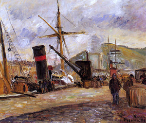  Camille Pissarro Steamboats - Art Print