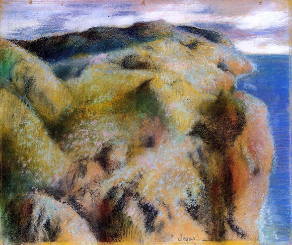  Edgar Degas Steep Coast - Art Print