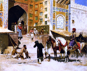  Edwin Lord Weeks Steps of the Mosque Vazirkham, Lahore - Art Print