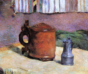  Paul Gauguin Still, Clay Jug and Iron Mug - Art Print