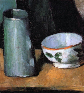  Paul Cezanne Still Life, Bowl and Milk Jug - Art Print