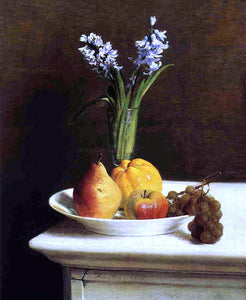  Henri Fantin-Latour Still Life: Hyacinths and Fruit - Art Print