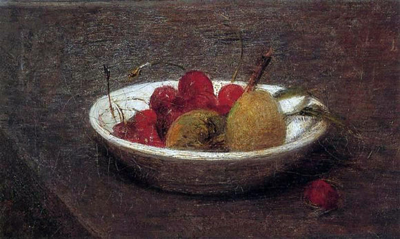  Henri Fantin-Latour Still Life of Cherries and Almonds - Art Print