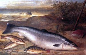  Gustave Joseph Cheret Still Life of Fish - Art Print