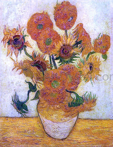  Vincent Van Gogh A Still Life: Vase with Fourteen Sunflowers - Art Print