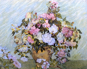  Vincent Van Gogh Still Life: Vase with Roses - Art Print