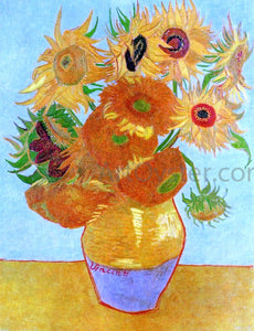  Vincent Van Gogh A Still Life: Vase with Twelve Sunflowers - Art Print