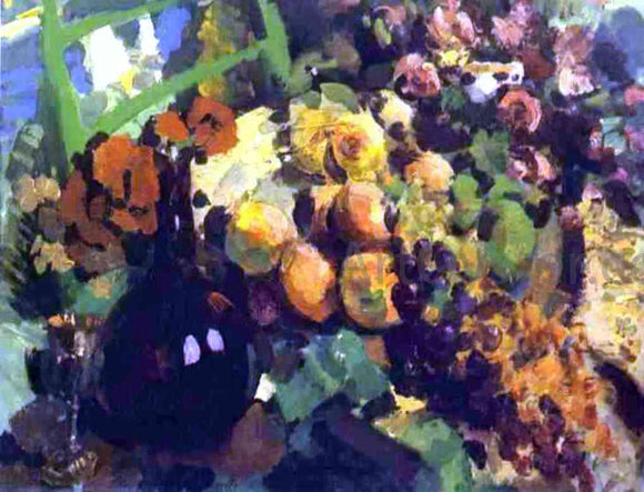  Constantin Alexeevich Korovin Still Life, Wine and Fruit - Art Print