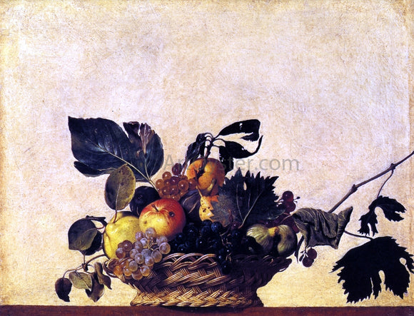  Caravaggio Still Life with a Basket of Fruit - Art Print