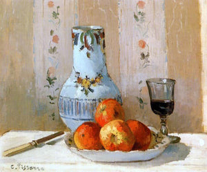  Camille Pissarro Still Life with Apples and Pitcher - Art Print
