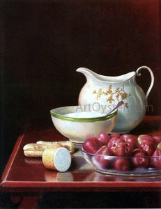  George Cope Still Life with Berries, Sugar and Cream Pitcher - Art Print