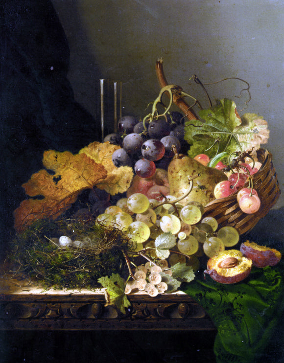  Edward Ladell Still Life with Birds Nest - Art Print