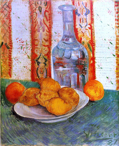  Vincent Van Gogh Still Life with Decanter and Lemons on a Plate - Art Print