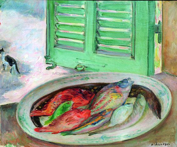  Henri Lebasque Still Life with Fish (also known as Nature morte aux poissons) - Art Print