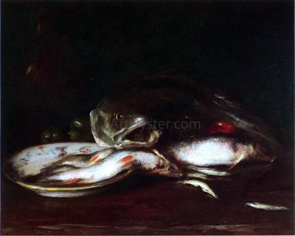  William Merritt Chase Still Life with Fish - Art Print