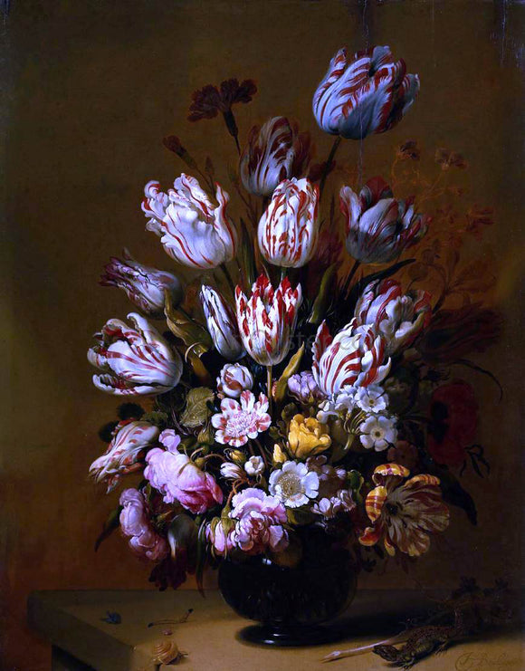  Hans Bollongier Still Life with Flowers - Art Print