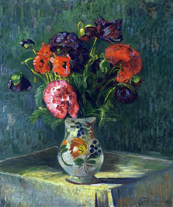 Armand Guillaumin Still Life with Flowers - Art Print