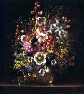  Adelheid Dietrich Still Life with Flowers in a Vase - Art Print