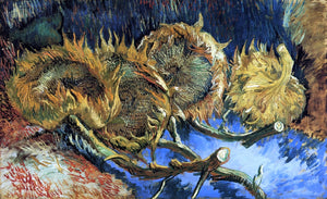  Vincent Van Gogh Still Life with Four Sunflowers - Art Print