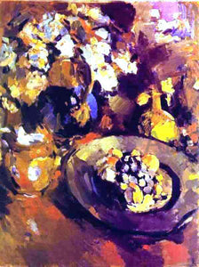  Constantin Alexeevich Korovin Still Life with Fruit and Bottle - Art Print