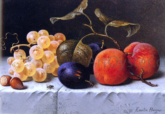  Emilie Preyer Still Life with Fruit and Nuts - Art Print