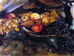  Lovis Corinth Still Life with Fruit and Wine Glass - Art Print