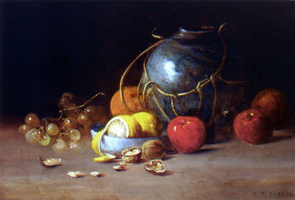  Charles Ethan Porter Still Life with Ginger Jar, Fruit and Nuts - Art Print