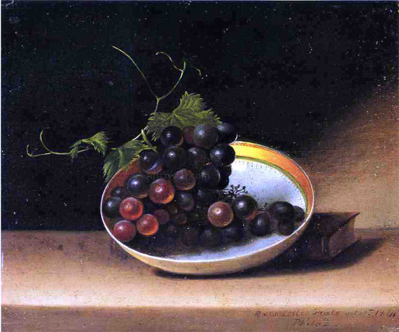  Raphaelle Peale Still Life with Grapes and Dish - Art Print