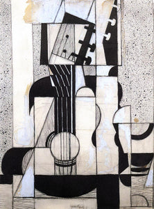  Juan Gris Still Life with Guitar - Art Print
