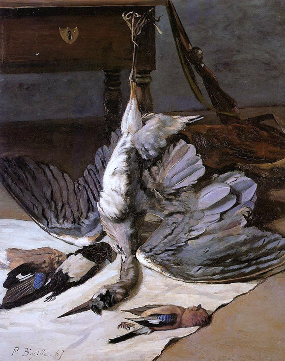  Jean Frederic Bazille Still Life with Heron - Art Print