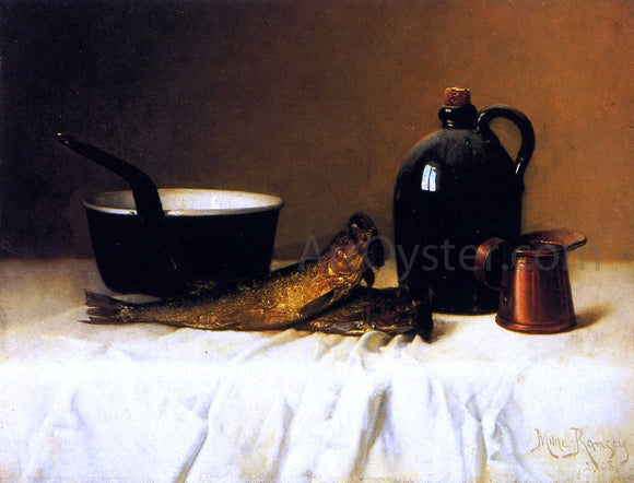  Milne Ramsey Still Life with Herring, Pot, Jug and Measure - Art Print