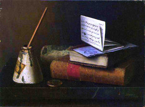  William Michael Harnett Still Life with Letter to Mr. Lask - Art Print