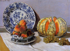  Claude Oscar Monet Still Life with Melon - Art Print